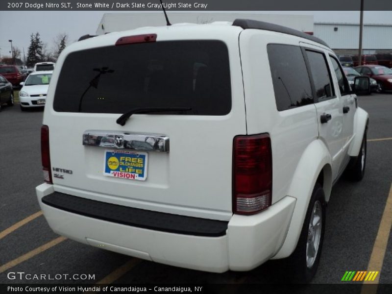 Stone White / Dark Slate Gray/Light Slate Gray 2007 Dodge Nitro SLT