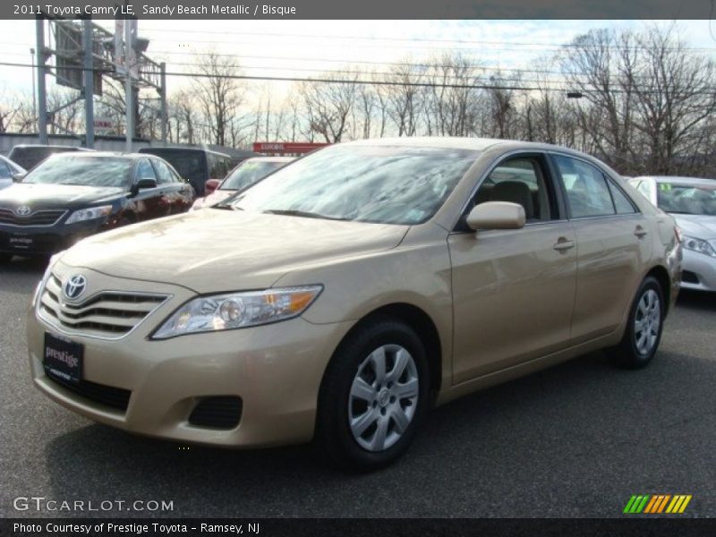 Sandy Beach Metallic / Bisque 2011 Toyota Camry LE