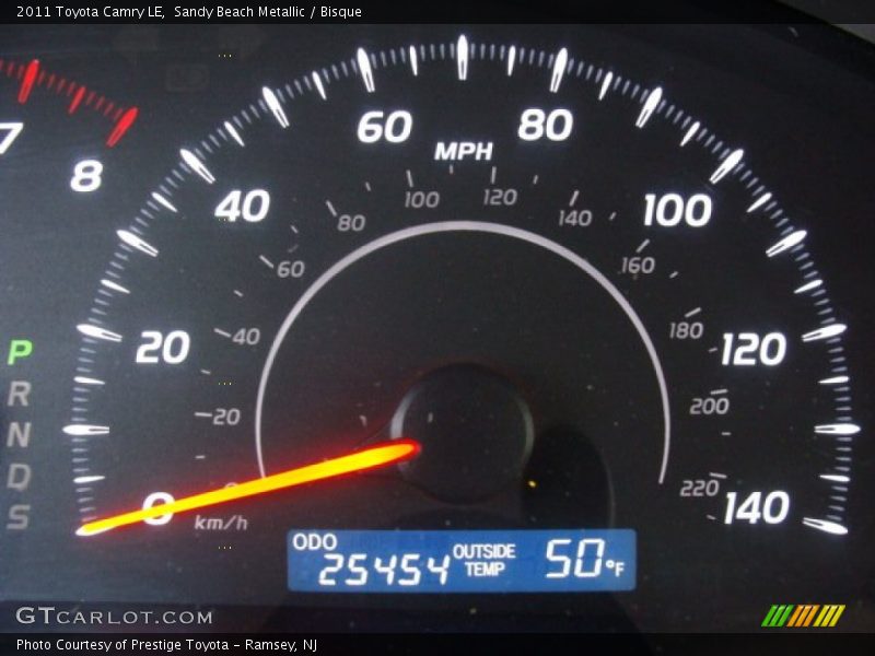 Sandy Beach Metallic / Bisque 2011 Toyota Camry LE