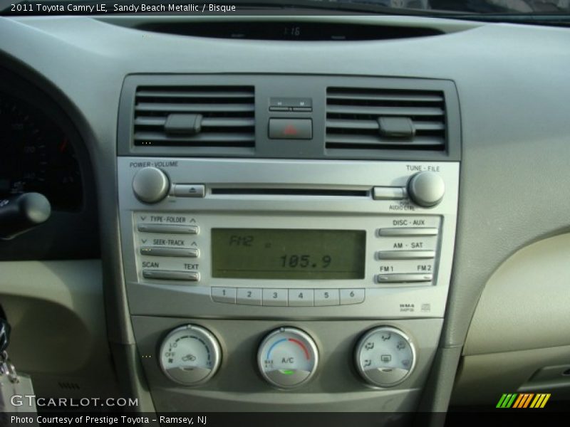 Sandy Beach Metallic / Bisque 2011 Toyota Camry LE