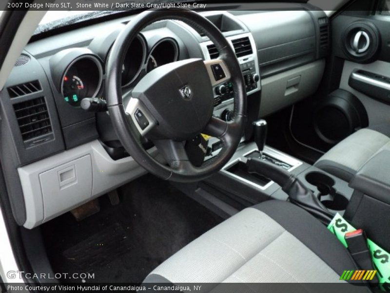 Stone White / Dark Slate Gray/Light Slate Gray 2007 Dodge Nitro SLT
