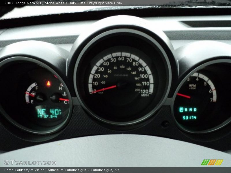 Stone White / Dark Slate Gray/Light Slate Gray 2007 Dodge Nitro SLT