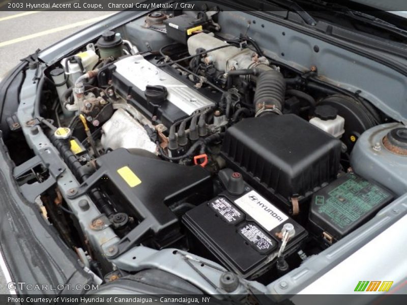  2003 Accent GL Coupe Engine - 1.6 Liter DOHC 16-Valve 4 Cylinder