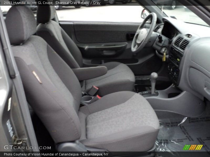  2003 Accent GL Coupe Gray Interior