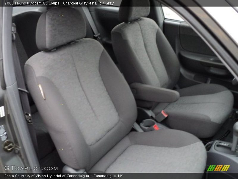  2003 Accent GL Coupe Gray Interior