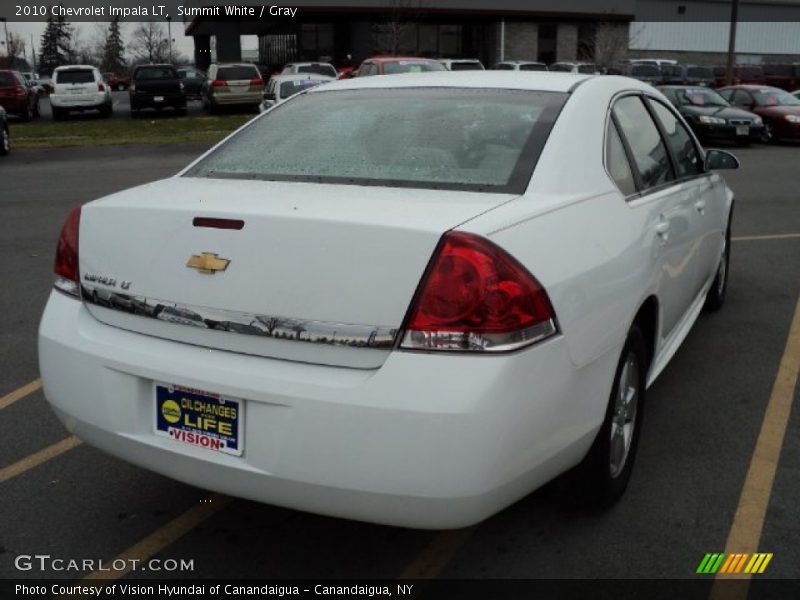 Summit White / Gray 2010 Chevrolet Impala LT