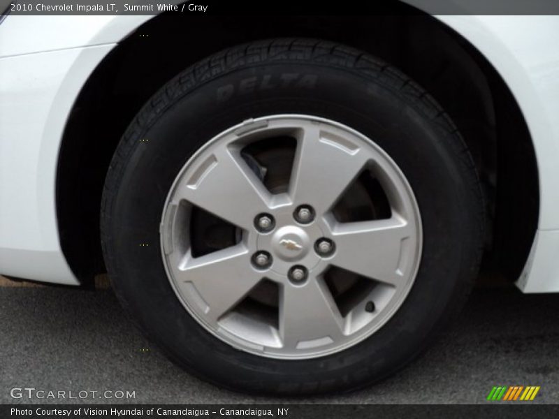 Summit White / Gray 2010 Chevrolet Impala LT