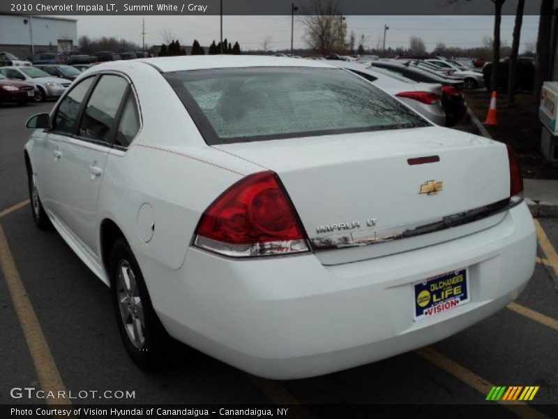 Summit White / Gray 2010 Chevrolet Impala LT