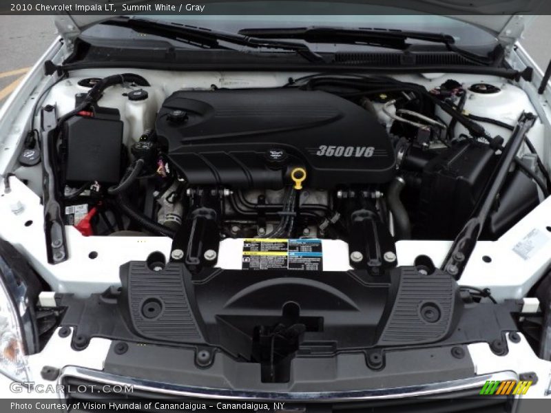 Summit White / Gray 2010 Chevrolet Impala LT