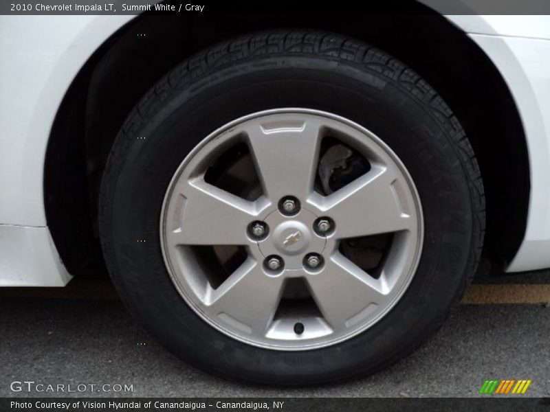 Summit White / Gray 2010 Chevrolet Impala LT