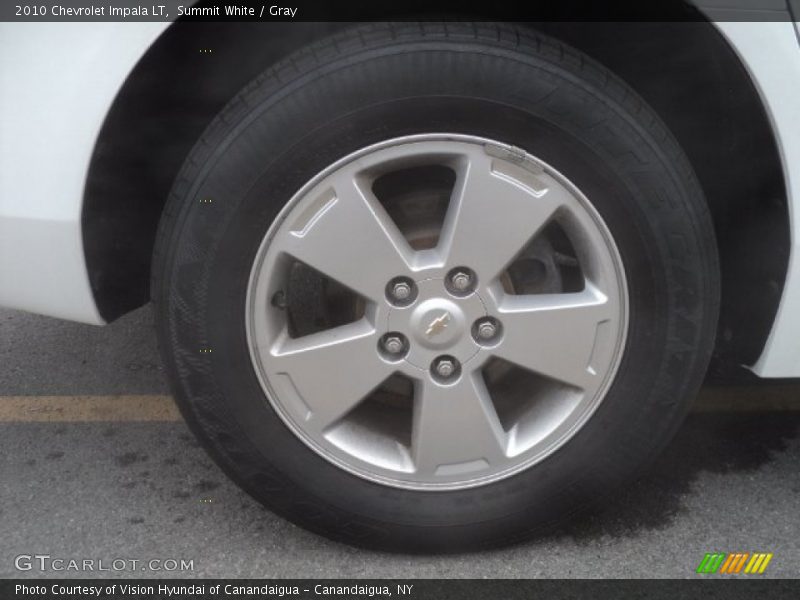 Summit White / Gray 2010 Chevrolet Impala LT