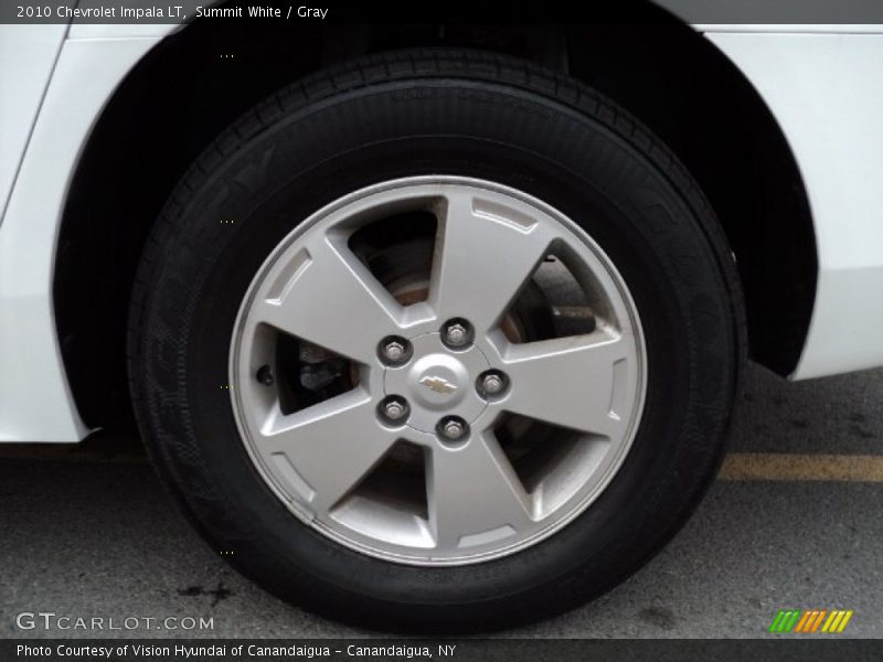 Summit White / Gray 2010 Chevrolet Impala LT