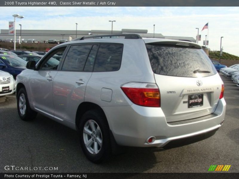 Classic Silver Metallic / Ash Gray 2008 Toyota Highlander 4WD
