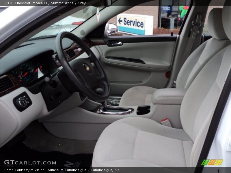 Summit White / Gray 2010 Chevrolet Impala LT