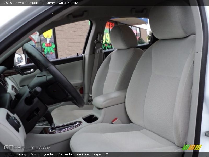 Summit White / Gray 2010 Chevrolet Impala LT