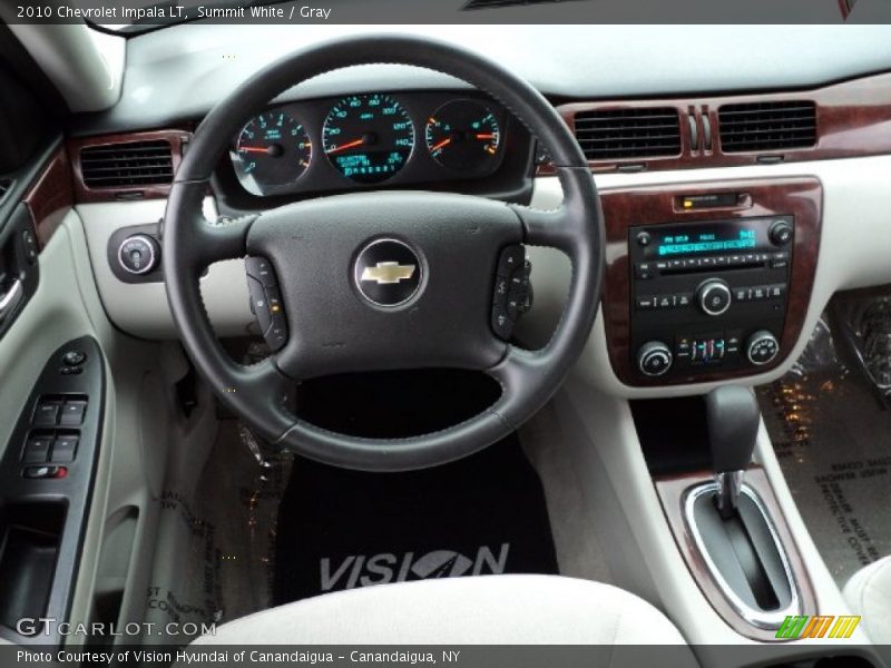 Summit White / Gray 2010 Chevrolet Impala LT