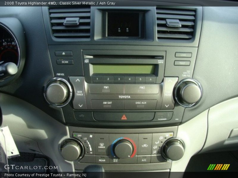 Classic Silver Metallic / Ash Gray 2008 Toyota Highlander 4WD