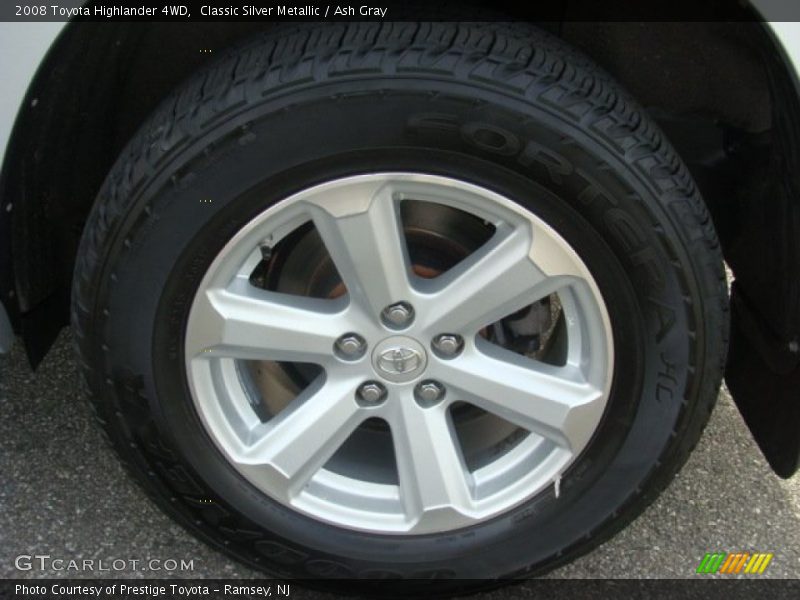 Classic Silver Metallic / Ash Gray 2008 Toyota Highlander 4WD