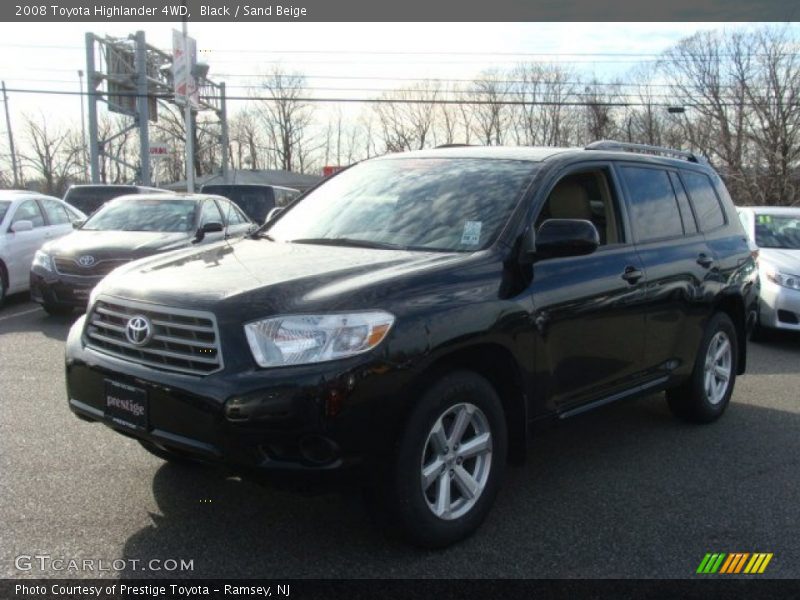 Black / Sand Beige 2008 Toyota Highlander 4WD