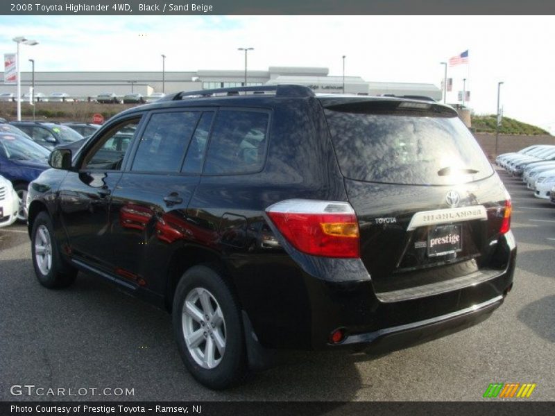 Black / Sand Beige 2008 Toyota Highlander 4WD