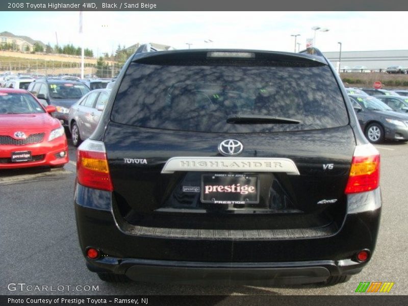 Black / Sand Beige 2008 Toyota Highlander 4WD