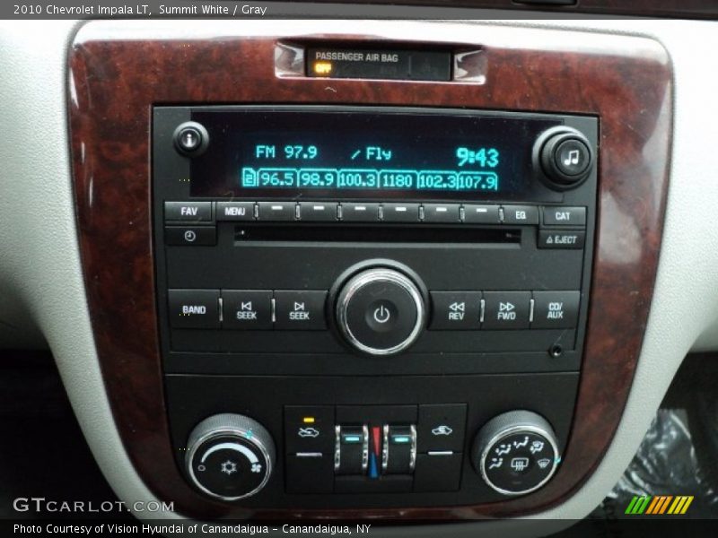 Summit White / Gray 2010 Chevrolet Impala LT