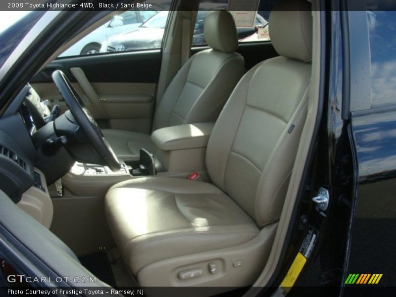 Black / Sand Beige 2008 Toyota Highlander 4WD
