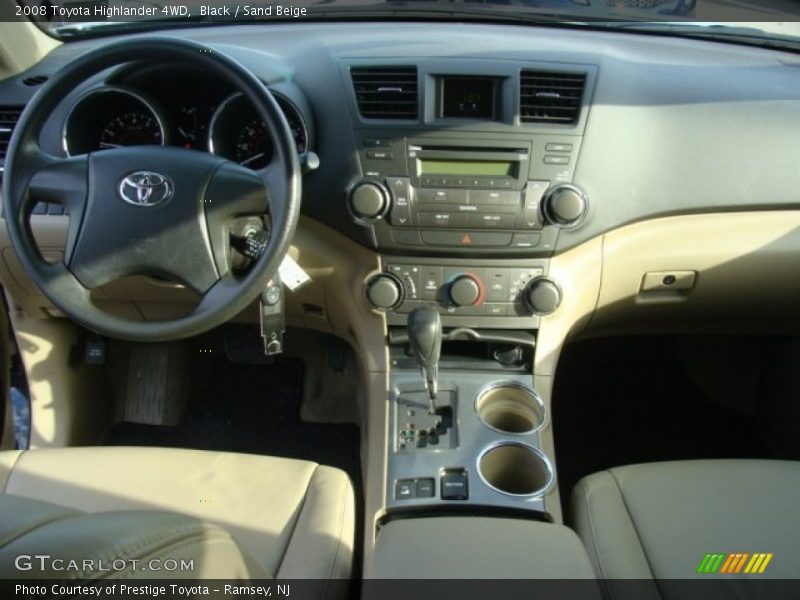 Black / Sand Beige 2008 Toyota Highlander 4WD