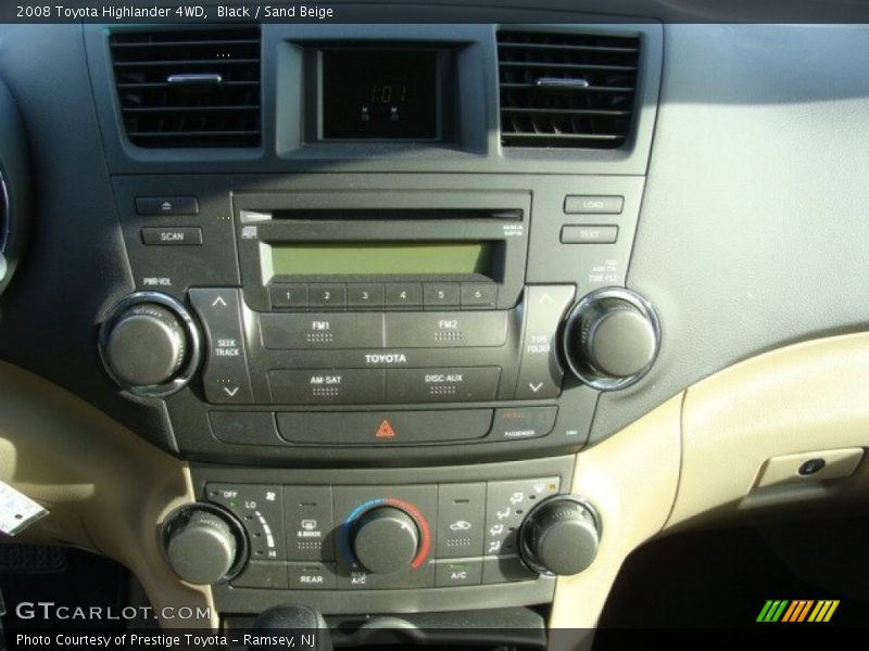Black / Sand Beige 2008 Toyota Highlander 4WD