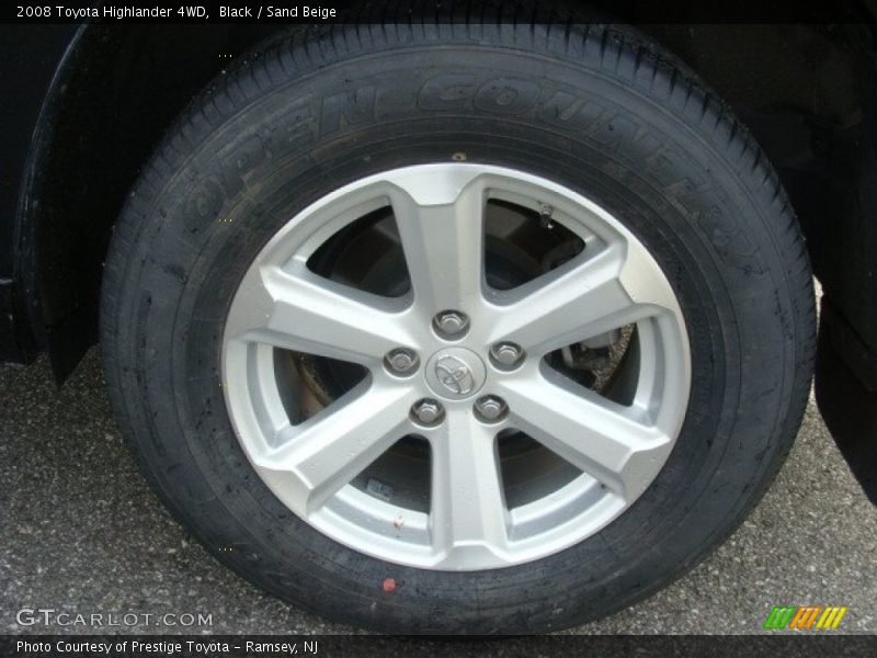 Black / Sand Beige 2008 Toyota Highlander 4WD