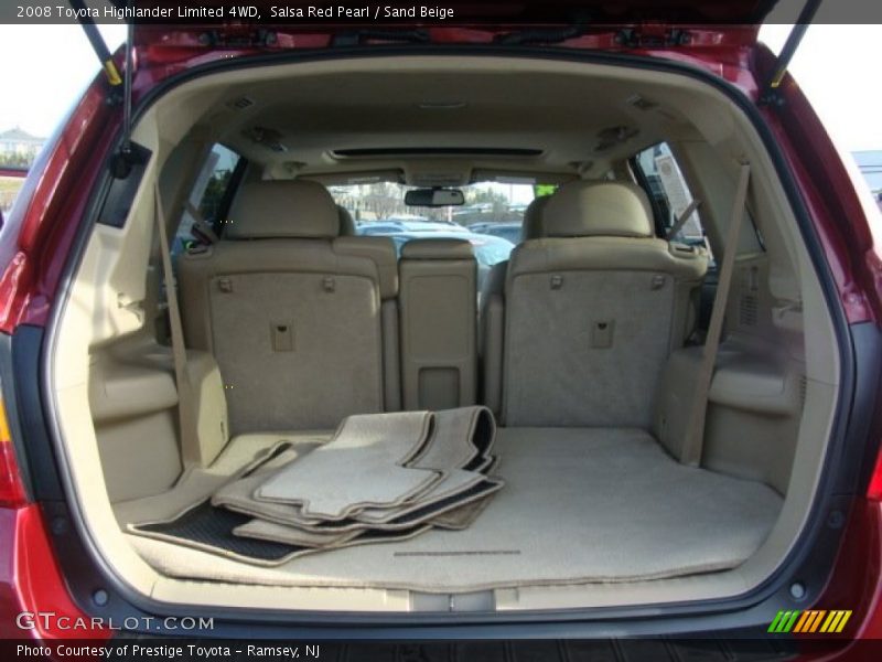 Salsa Red Pearl / Sand Beige 2008 Toyota Highlander Limited 4WD
