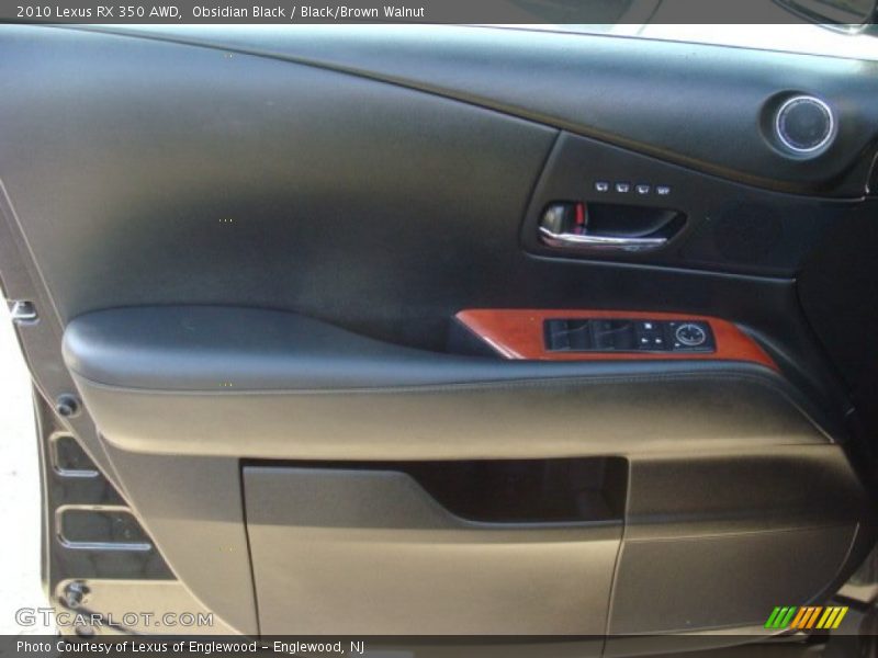 Obsidian Black / Black/Brown Walnut 2010 Lexus RX 350 AWD