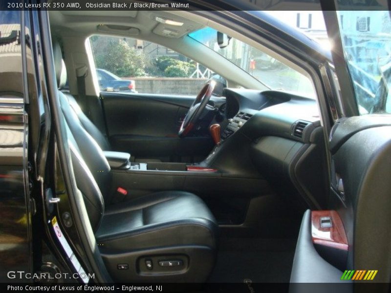 Obsidian Black / Black/Brown Walnut 2010 Lexus RX 350 AWD