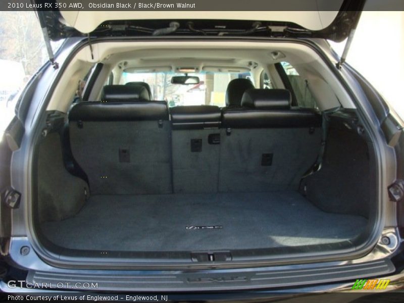 Obsidian Black / Black/Brown Walnut 2010 Lexus RX 350 AWD