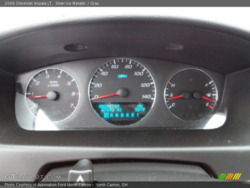 Silver Ice Metallic / Gray 2009 Chevrolet Impala LT