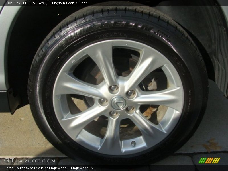Tungsten Pearl / Black 2009 Lexus RX 350 AWD