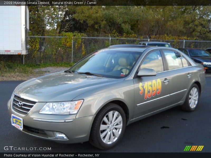 Natural Khaki Green / Camel 2009 Hyundai Sonata Limited