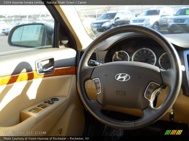 Natural Khaki Green / Camel 2009 Hyundai Sonata Limited