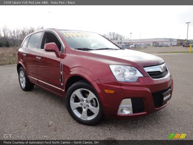 Ruby Red / Black 2008 Saturn VUE Red Line AWD