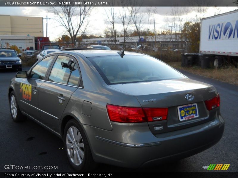 Natural Khaki Green / Camel 2009 Hyundai Sonata Limited