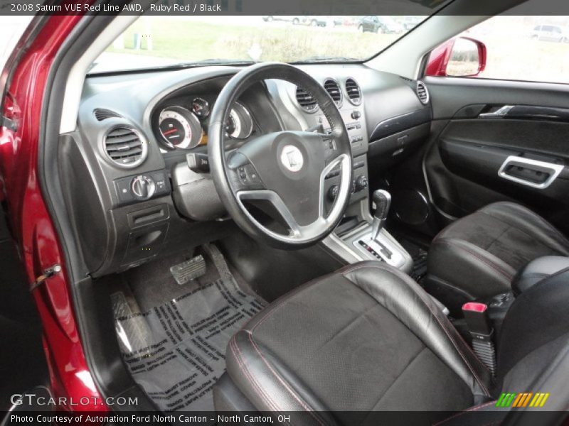  2008 VUE Red Line AWD Black Interior