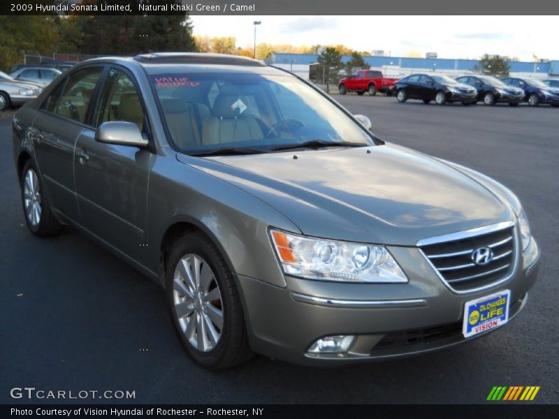 Natural Khaki Green / Camel 2009 Hyundai Sonata Limited