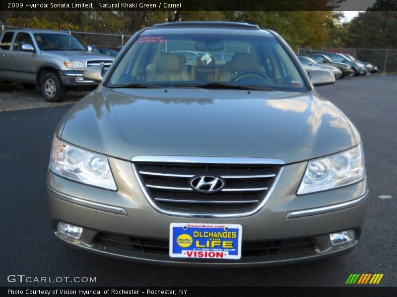 Natural Khaki Green / Camel 2009 Hyundai Sonata Limited
