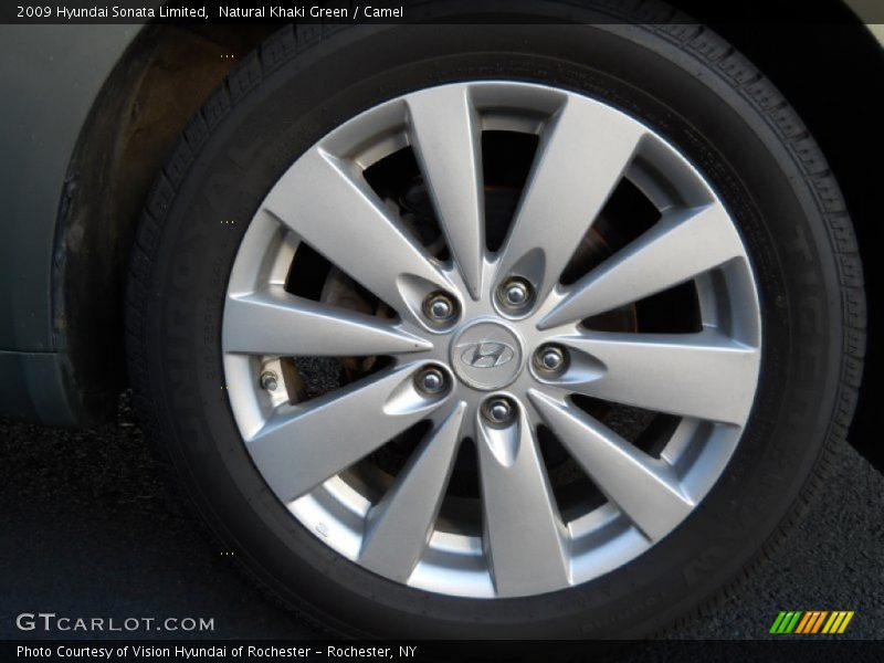 Natural Khaki Green / Camel 2009 Hyundai Sonata Limited