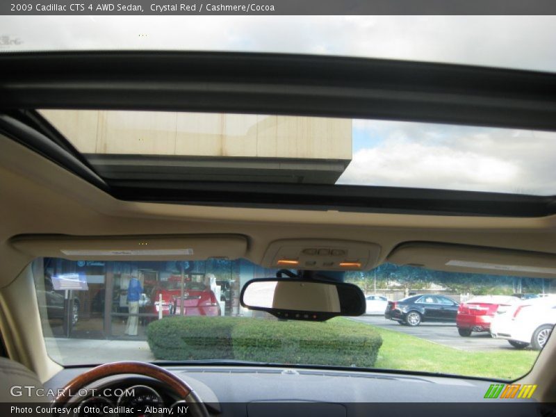 Crystal Red / Cashmere/Cocoa 2009 Cadillac CTS 4 AWD Sedan