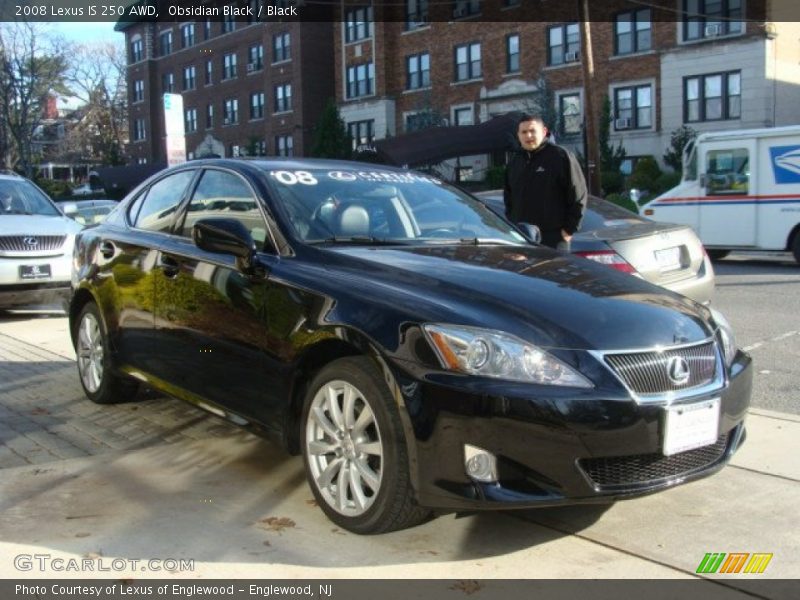 Obsidian Black / Black 2008 Lexus IS 250 AWD