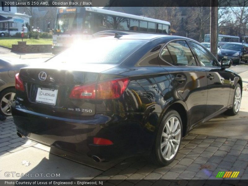 Obsidian Black / Black 2008 Lexus IS 250 AWD