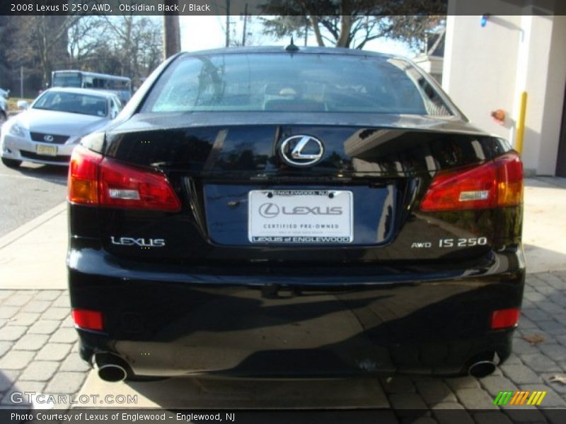Obsidian Black / Black 2008 Lexus IS 250 AWD