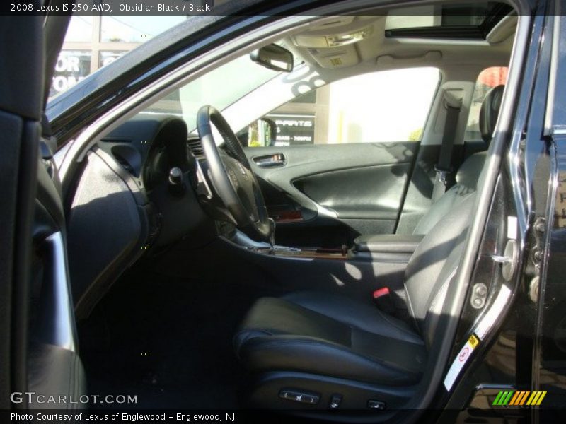 Obsidian Black / Black 2008 Lexus IS 250 AWD