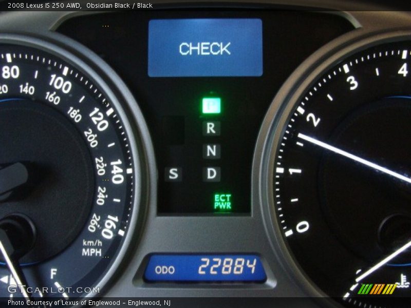 Obsidian Black / Black 2008 Lexus IS 250 AWD